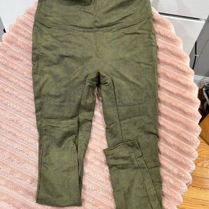 Olive Green Athletic Leggings